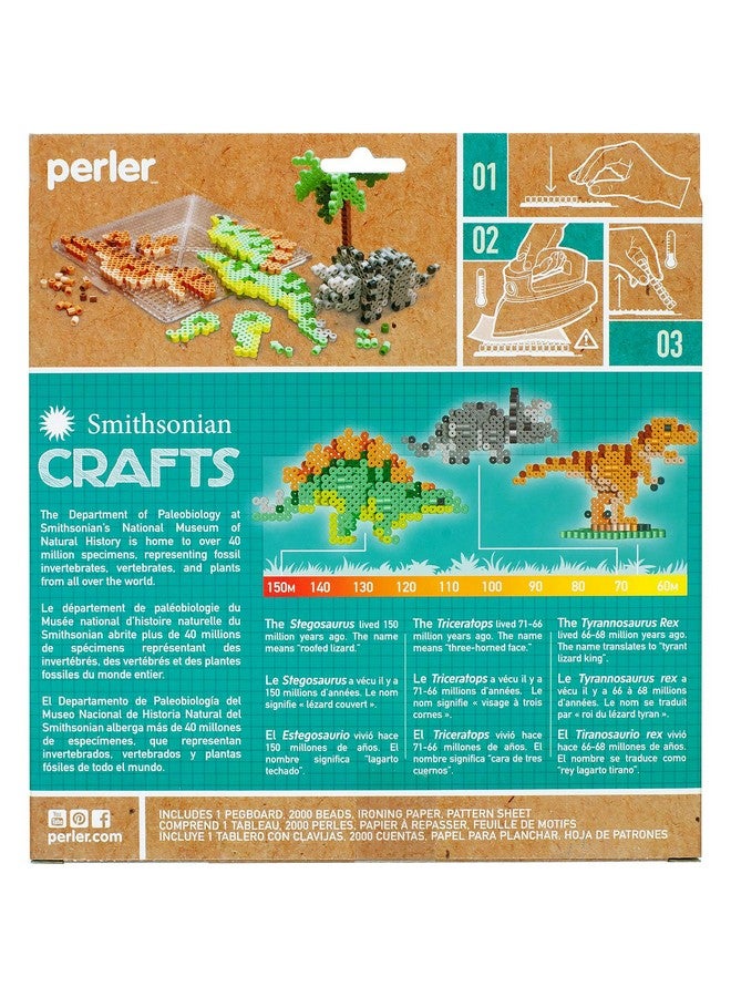 Perler Smithsonian Dinosaurs 3D Beads Kit, 2000pcs - Image 2