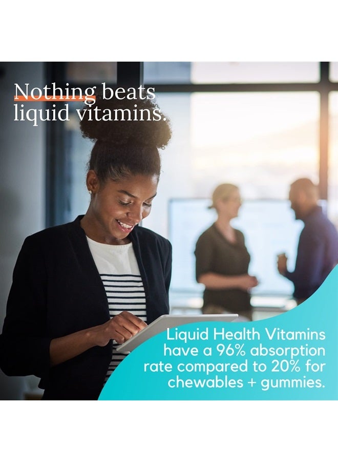 LIQUIDHEALTH 32 Oz Liquid Neurologic Focus Supplement, Nootropic for Cognitive Function, Brain Supplement for Memory & Focus, Brain Booster, Ginkgo Biloba, Choline, L-Theanine & Phosphatidylserine - Image 4