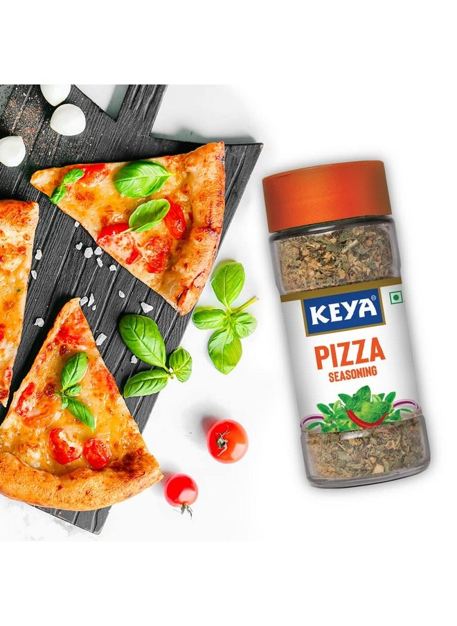 Keya Keya Pizza Seasoning , All Natural & Healthy Seasoning for Pizza, Pasta | Glass Bottle | Premium Herbs and Spices & Seasoning 45gm  - Image 4