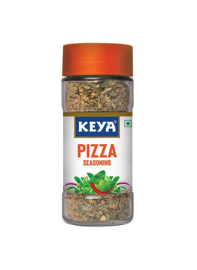 Keya Keya Pizza Seasoning , All Natural & Healthy Seasoning for Pizza, Pasta | Glass Bottle | Premium Herbs and Spices & Seasoning 45gm  - Image 1