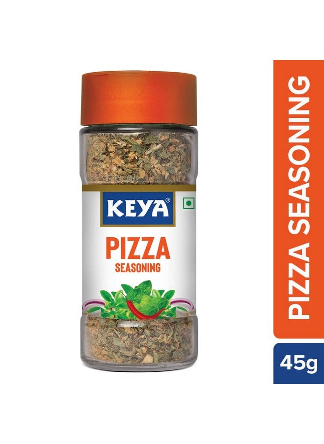 Keya Keya Pizza Seasoning , All Natural & Healthy Seasoning for Pizza, Pasta | Glass Bottle | Premium Herbs and Spices & Seasoning 45gm  - Image 3