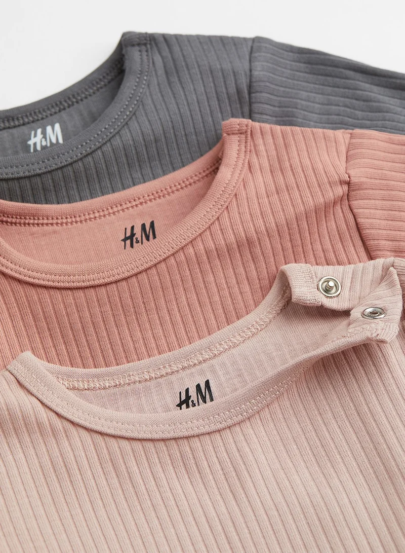 H&M Kids 3 Pack Ribbed Bodysuit
