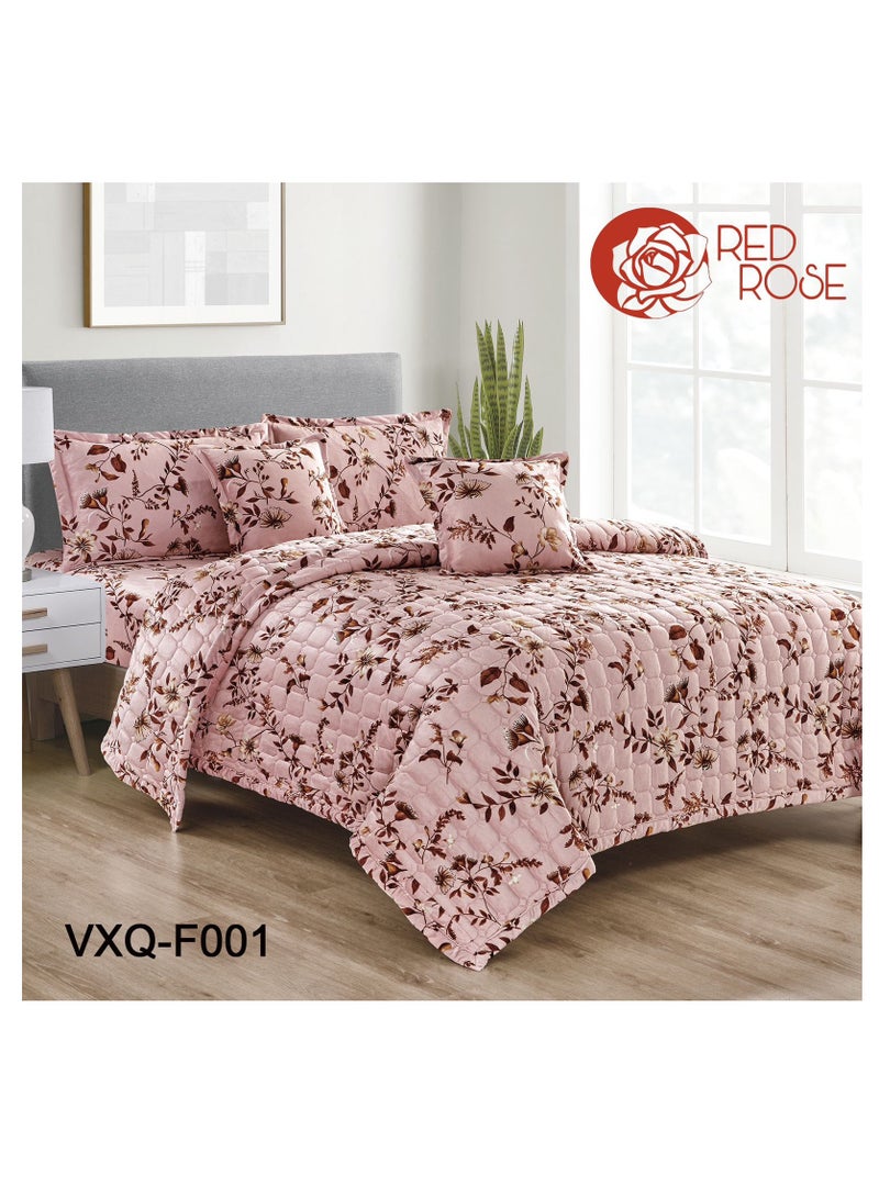 Double winter floral velvet compressed mattress