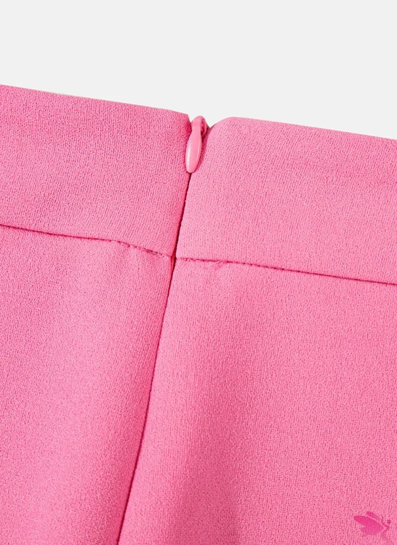 يونيكي Pink Plain Casual Trousers