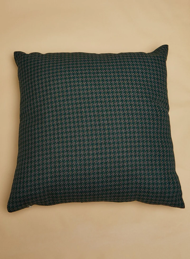 Noire Edit Checked Cushion With Insert 45X45Cm