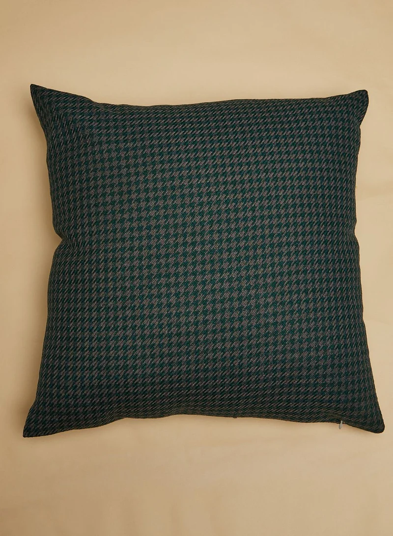 Noire Edit Checked Cushion With Insert 45X45Cm