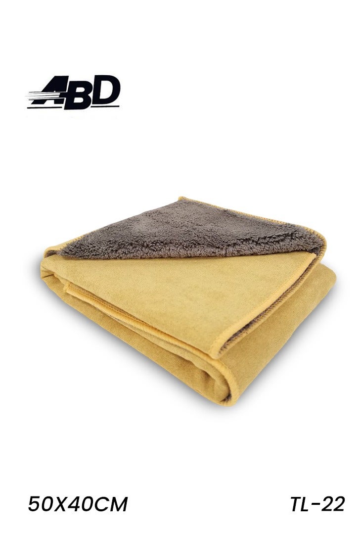ABD Microfiber Cloth 50x40cm for Car Glass Body Polishing Dashboard Cleaning Interior Exterior Drying Towel Reusable Lint Free Scratch Free Dual Side Quick Dry Machine Washable for Home Office Kitchen Bathroom RV Motorcycle  - Image 1