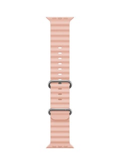 CATANES Apple Watch Ocean Band 49mm 45mm 44mm 42mm Soft Silicone Loop Strap for iWatch Series Ultra/8/7/SE/6/5/4/3/2/1 Pink  - Image 3