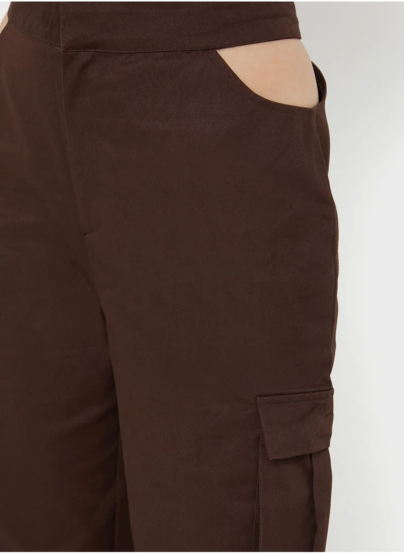 PUBLIC DESIRE Wide Leg Cut Out Pants