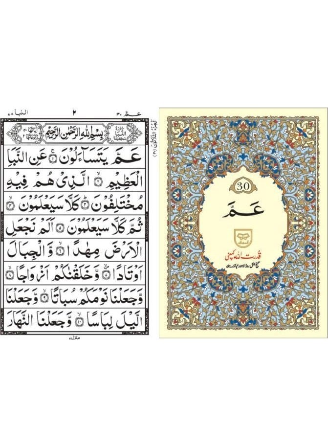 Tajweed 30 parts 100 Quran consisting of 30 paragraphs in Urdu script, large size plain paper 17 * 24 cm - Image 4