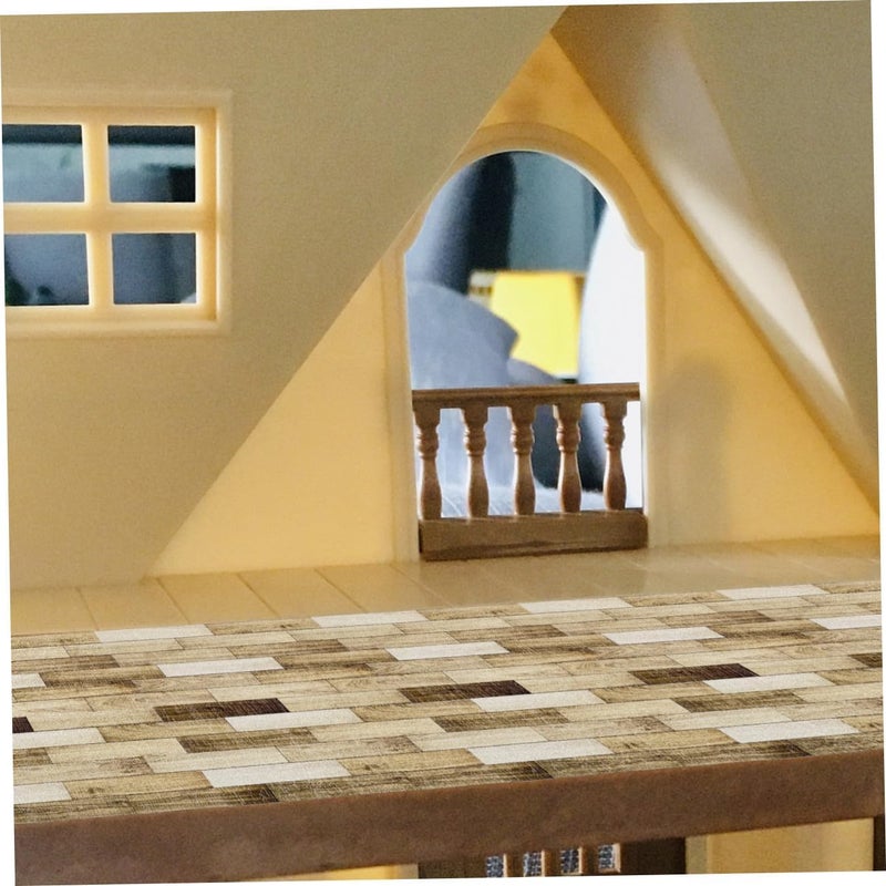 TOYANDONA 40pcs Peel and Stick Wood Grain Tiles DIY Self-Adhesive Floor Stickers Luxury Vinyl Plank Flooring for Kitchen Bathroom - Image 4