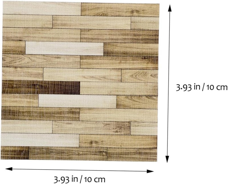 TOYANDONA 40pcs Peel and Stick Wood Grain Tiles DIY Self-Adhesive Floor Stickers Luxury Vinyl Plank Flooring for Kitchen Bathroom - Image 2