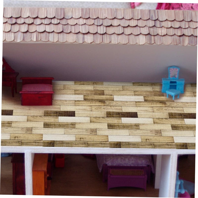 TOYANDONA 40pcs Peel and Stick Wood Grain Tiles DIY Self-Adhesive Floor Stickers Luxury Vinyl Plank Flooring for Kitchen Bathroom - Image 5