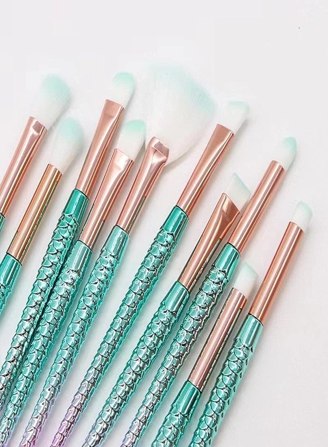 SQULIGT Makeup Brushes for Girls, 10 Pcs Princess Makeup Brushes Set Foundation Eyebrow Eyeliner Blush Cosmetic Concealer Brushes Women Teen Girl Stuff Kids Cute Make Up Tool Set - Image 3