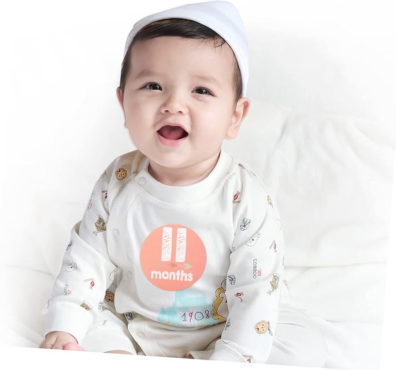 12Pcs Baby Monthly Milestone Stickers For Newborn Photo Props Boys Growth Decoration - Image 5