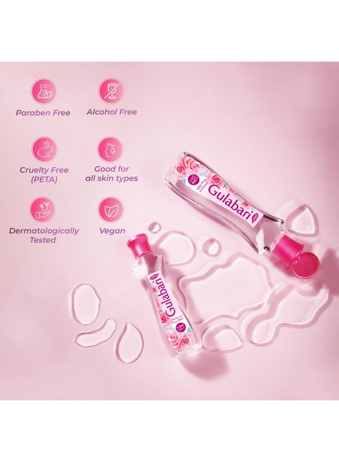 دابر ماء الورد الفاخر/تونر الوجه من جولاباري - 250 مل | خالٍ من البارابين | خالٍ من الكحول | ينظف البشرة ويرطبها | يوازن مستويات الحموضة في البشرة ويستعيدها | لجميع أنواع البشرة - Image 4