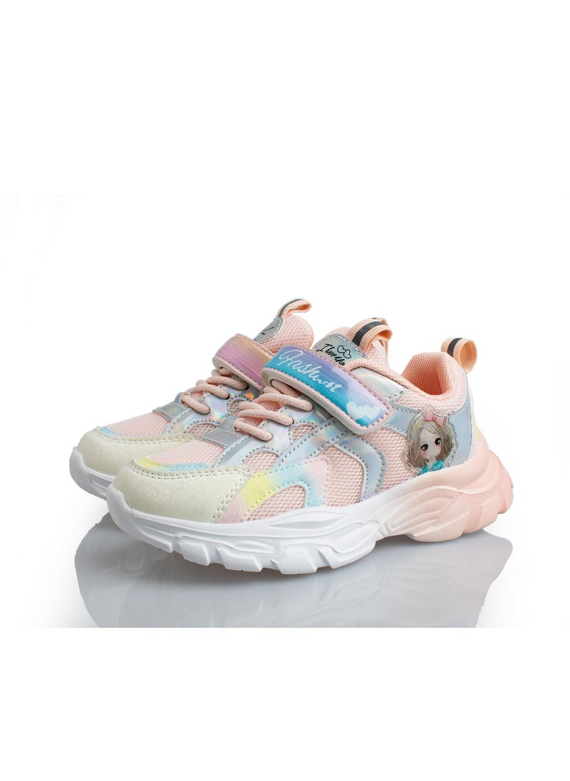 Lucky Kids - Lucky Kids  Breathable Sneakers Mesh Lightweight Easy Walk Casual Sport Strap Athletic Running Shoes for Girls - Image 1