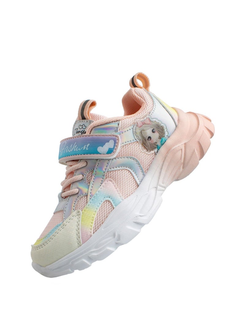 Lucky Kids - Lucky Kids  Breathable Sneakers Mesh Lightweight Easy Walk Casual Sport Strap Athletic Running Shoes for Girls - Image 1