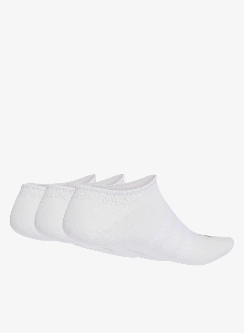 Adidas THIN&amp;LIGHT SPORTSWEAR NO SHOW SOCKS 3 PAIR PACK