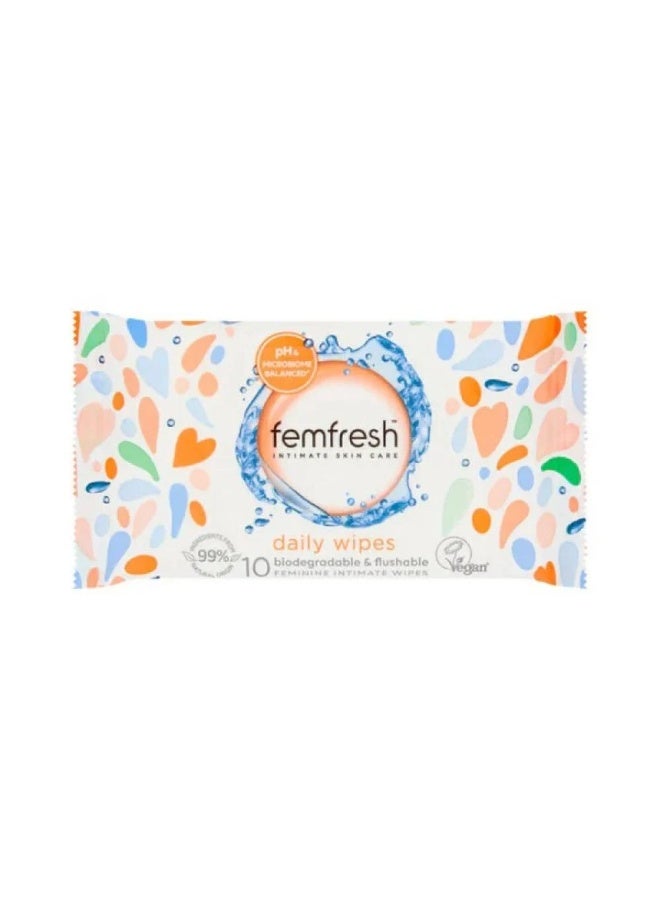 فيم فريش مناديل للعنايه بالبشرة الحساسه 10منديل - Image 1