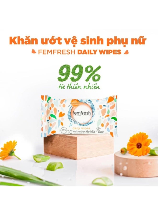 فيم فريش مناديل للعنايه بالبشرة الحساسه 10منديل - Image 2