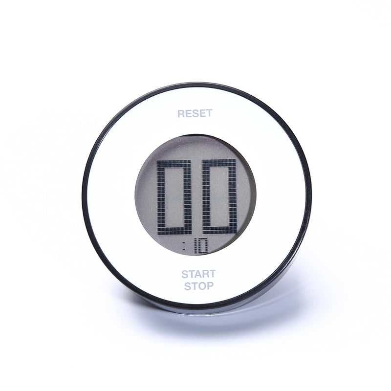 P Plus Fire Kitchen Timer Digital Timer Alarm Clock MultiFunction Magnetic Loud Alarm LED Display Black Set of 1 - Image 1