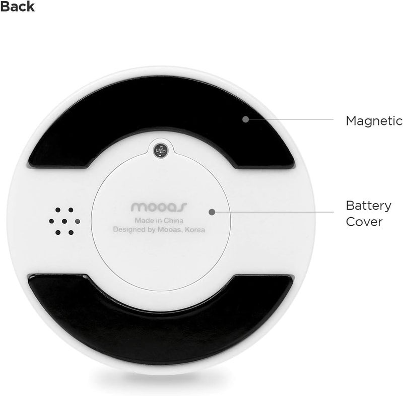 P Plus Fire Kitchen Timer Digital Timer Alarm Clock MultiFunction Magnetic Loud Alarm LED Display Black Set of 1 - Image 5