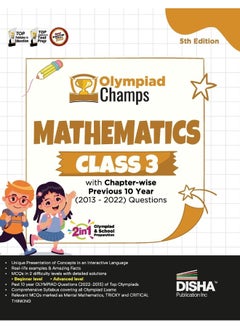 Olympiad Champs Mathematics Class 3 with Chapter-wise Previous 10 Year (2013 - 2022) Questions 5th Edition | Complete Prep Guide with Theory, PYQs, Past & Practice Exercise |