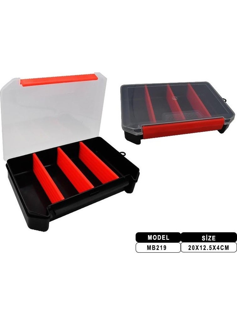 Portfish - Model Fish Box 4 Compartments 20X12.5X4 cm - Image 1