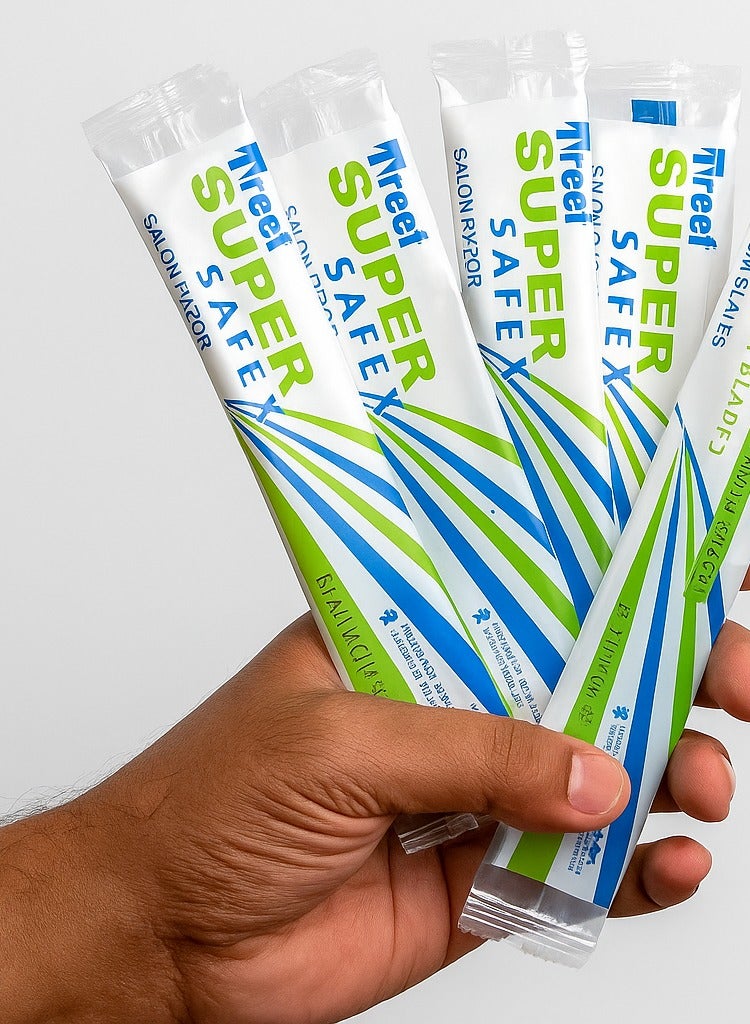 تريت حلاقة صالون قابلة للتصرف من تريت سوبر سافكس - عبوة من 50 شفرة مع شفرات بلاتينية - Image 4