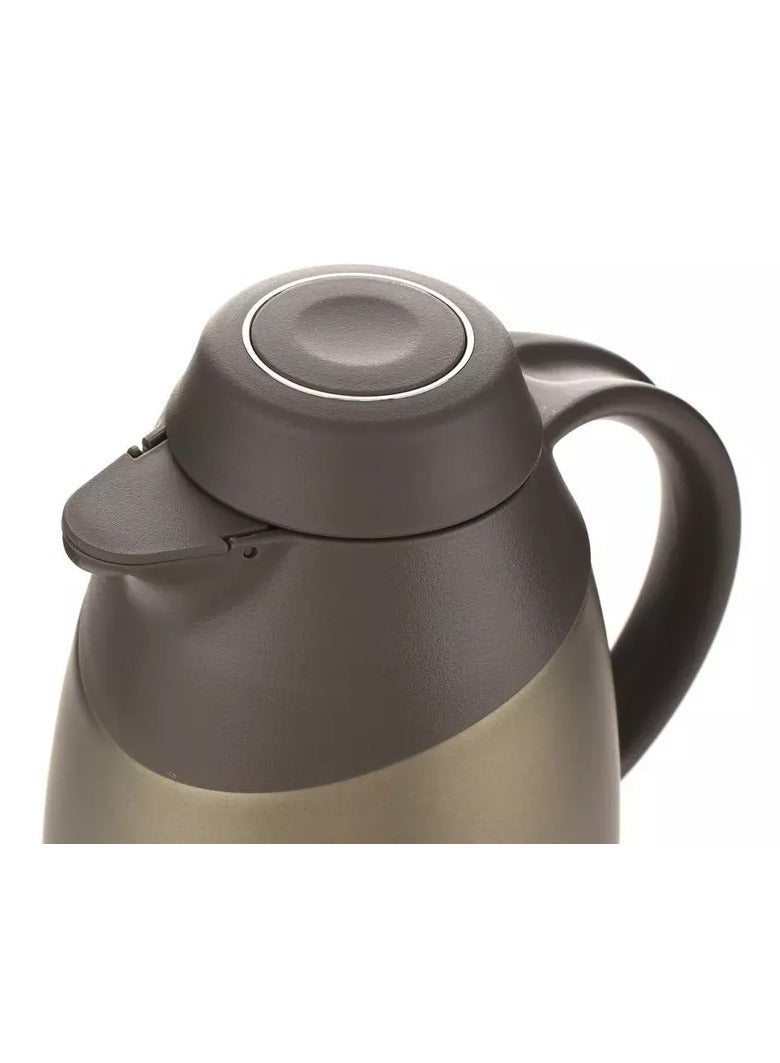 SHAHA زجاجة فراغ من الفولاذ المقاوم للصدأ مع فلتر 1.4 لتر رمادي معدني - Image 3