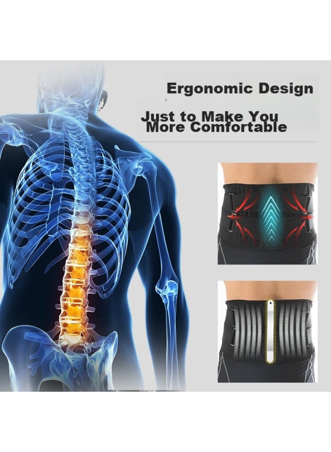 Nailekesi N Sports Waist Support Belt For Men And Women, Fitness Running Badminton Basketball Steel Plate Intervertebral Disc Herniation Lumbar Muscle Strain Medical Waist Brace - Image 5