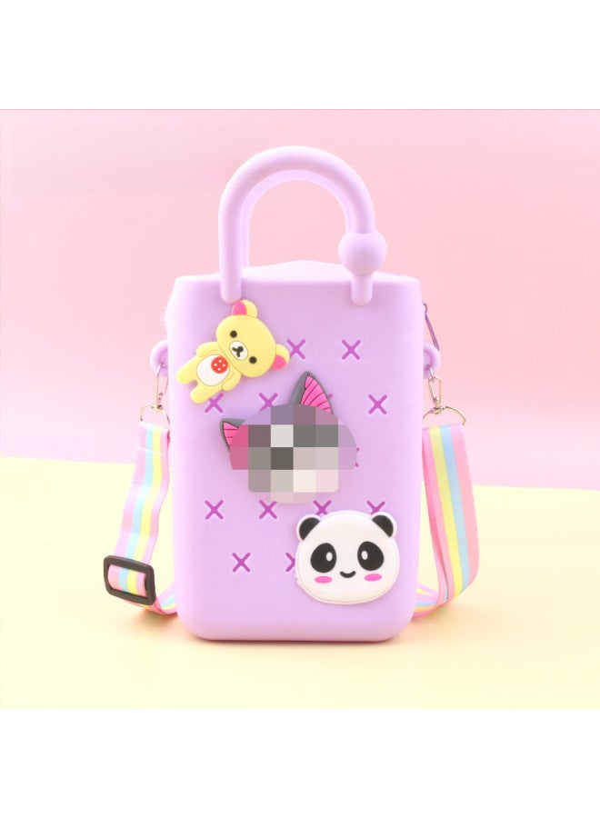 إسكدنيا DIY هول حقيبة لطيف الملحقات الصيف شاطئ عطلة حقيبة يد ملونة هول حقيبة DIY شاطئ حقيبة جيلي حقيبة-الألوان: 103-سحاب - Image 1