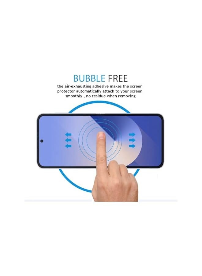 بروماس واقي شاشة متوافق مع واقي شاشة Galaxy Z Flip6، طبقة حماية كاملة للشاشة ناعمة عالية الدقة ومضادة للخدش وخالية من الفقاعات لهاتف Galaxy Z Flip 6 2024 - Image 5