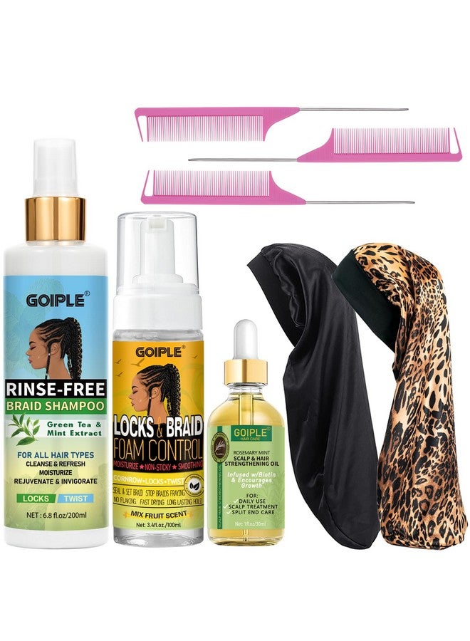 جويبل شامبو برايد بدون شطف وبدون ماء للشعر المجدل والملفوف والمنسوج - شامبو دريدلوك لإزالة التراكمات والروائح والحكة والقشور، بدون بقايا وخالي من المواد الكيميائية - Image 1