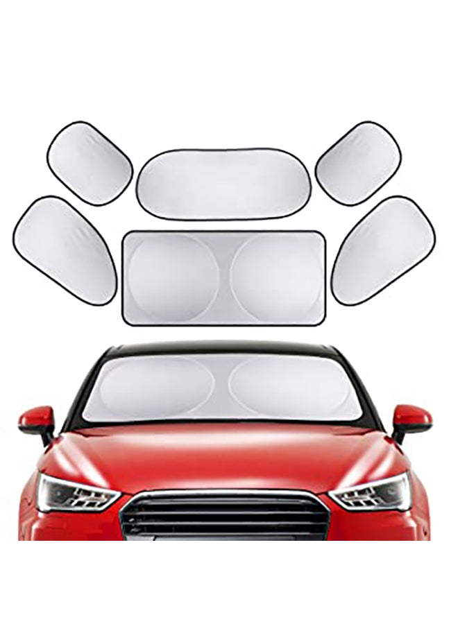 5-Piece Windshield Sun Visor Kit Set - Image 3