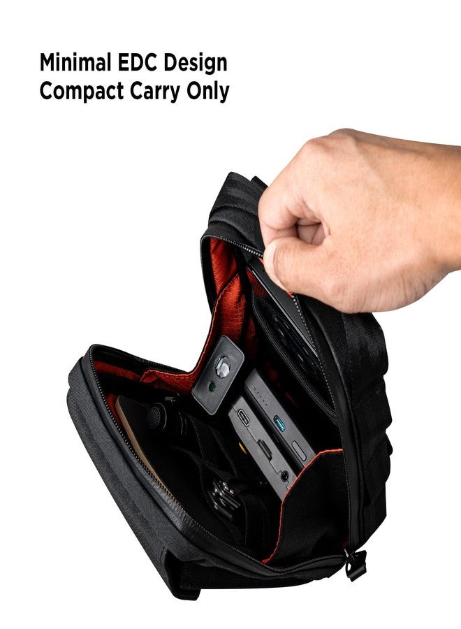 ALPAKA Modular Sling V2 - Crossbody Bag, Shoulder Bag and Phone Bag with Magnetic Phone Pocket, Detachable Adjustable Shoulder Strap and Waterproof Zippers, Axogrid 300D Black - Image 5