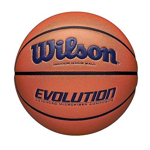 WILSON Evolution Indoor Game Basketball, Navy, Size 7 - 29.5" - Image 1
