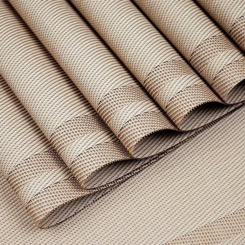 Placemats, 8pcs Non-Slip Crossweave Woven Vinyl Insulation Place Mat, Washable Table Mats For Restaurants Party Decoration 45 x 30 cm - Image 2