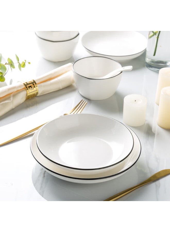 Ijarl Bowl And Plate Set, Nordic Tableware Set, Ceramic Tableware Set, Home Ceramic Set, Louyi 20-piece Set - Image 3