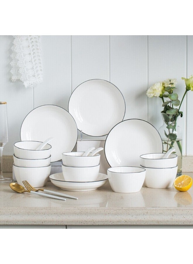 Ijarl Bowl And Plate Set, Nordic Tableware Set, Ceramic Tableware Set, Home Ceramic Set, Louyi 20-piece Set - Image 1