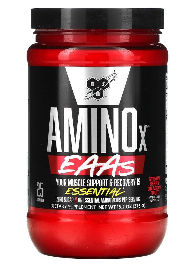 BSN AminoX EAAs Muscle Support & Recovery Strawberry Dragon Fruit 13.2 oz (375 g) 