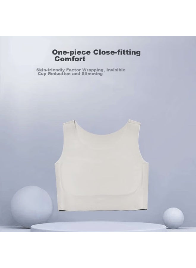 Bejirog Bejirog Chest Binder Bra, Minimizes Large Breasts, Ultra-flat Seamless, Shaping, Cosplay, Chest Wrap, For Women, Students, Summer Bra  - Image 2