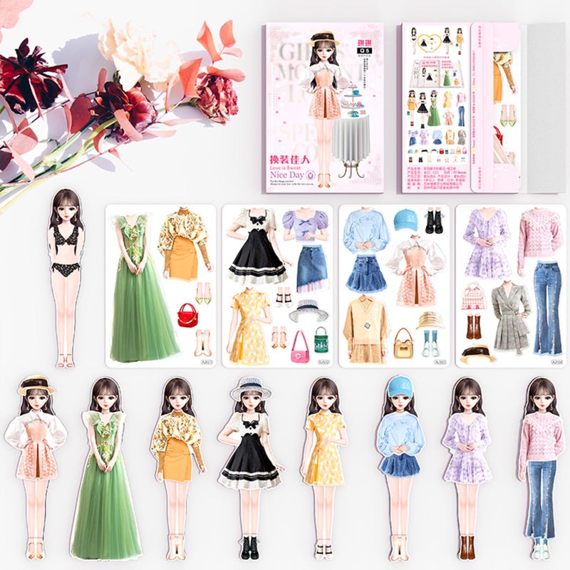 Daniel Axel Magnetic Princess Dress Up Paper Doll Pretend Play Toys Magnet People Clothes Puzzles Game for 3 Year Old Girls ToddlerPreschool Learning Created Imagine Set Birthday Gift - Image 3