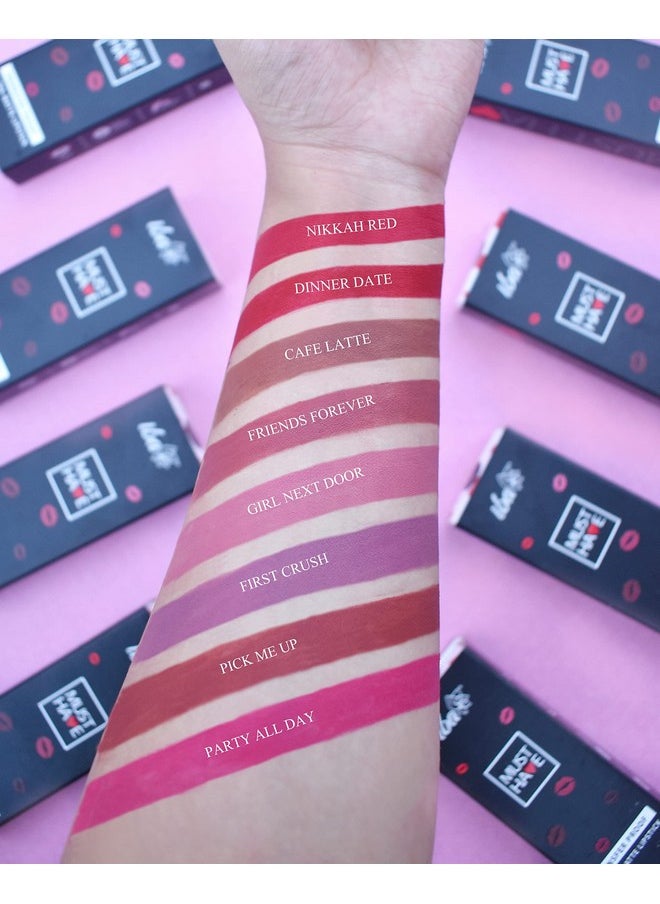 Iba Must Have Transfer Proof Ultra Matte Lipstick Shade 07 Pick Me Up 3.2G Enriched With Vitamin E And Cocoa Butter Highly Pigmented Halal Certified & Vegan Makeup  - Image 4