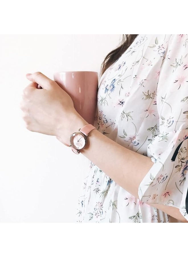SHENGKE Minimalist Watches for Women Ultra Thin Leather Strap Fashion Creative Waterproof Watch - Image 3