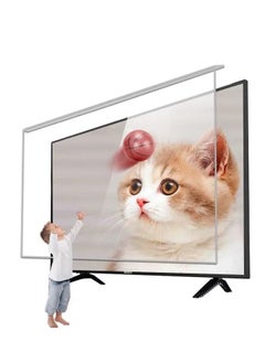 49-Inch TV Screen Protector | Anti-Shatter & Scratch Proof | Shockproof & Waterproof | Blue Light Blocking | 100% Clear | Easy Install/Remove | by Screen Pro