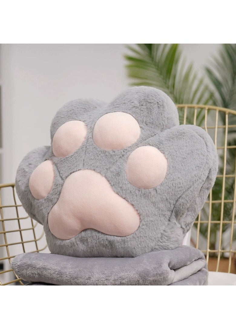3 in 1 Travel Blanket and Pillow Set Hugging Pillow Soft Blanket Fluffy Portable Cushion with Hand Warmer Design,Hugging Pillow for Travel, Camping, Home and Office  - Image 2