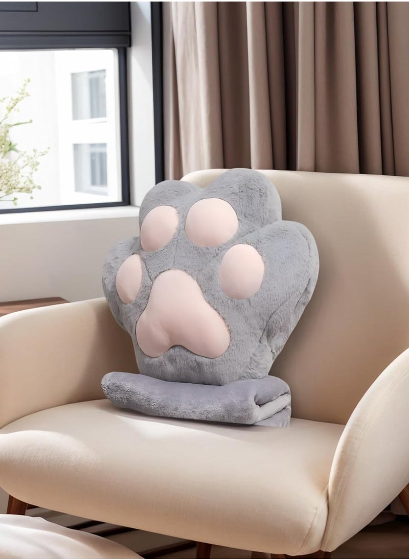 3 in 1 Travel Blanket and Pillow Set Hugging Pillow Soft Blanket Fluffy Portable Cushion with Hand Warmer Design,Hugging Pillow for Travel, Camping, Home and Office  - Image 3