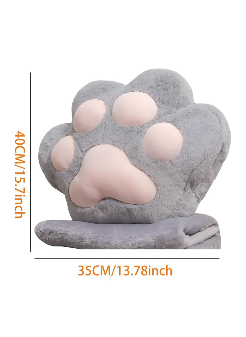 3 in 1 Travel Blanket and Pillow Set Hugging Pillow Soft Blanket Fluffy Portable Cushion with Hand Warmer Design,Hugging Pillow for Travel, Camping, Home and Office  - Image 4